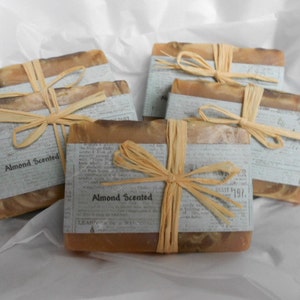 Almond Scented cold process Goat Milk Soap image 1