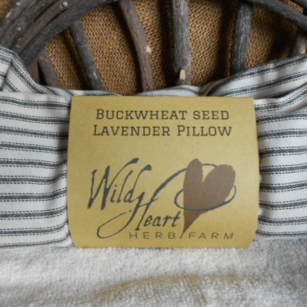 Therapy pillow, Buckwheat Seed/ homegrown Lavender Bud