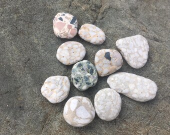 Genuine Beachglass Seaglass Bricks/Terrazzo. Jewelry supplies