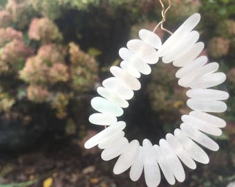 Genuine Beachglass Seaglass. Glass beads. Jewelry supplies