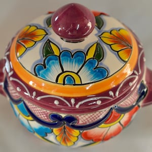 Talavera sugar bowl
