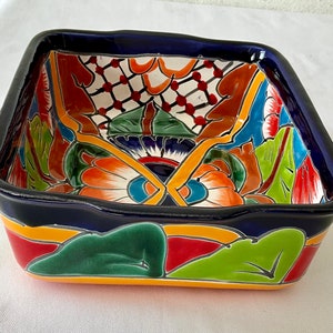 Talavera tray  square & wave