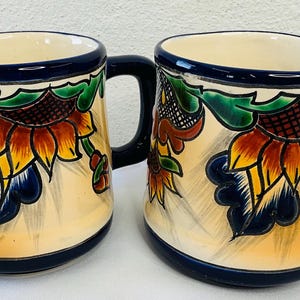 Authentic Mexican Talavera mug/ Talavera coffee cup