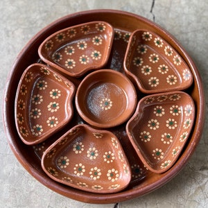 Talavera snack tray set
