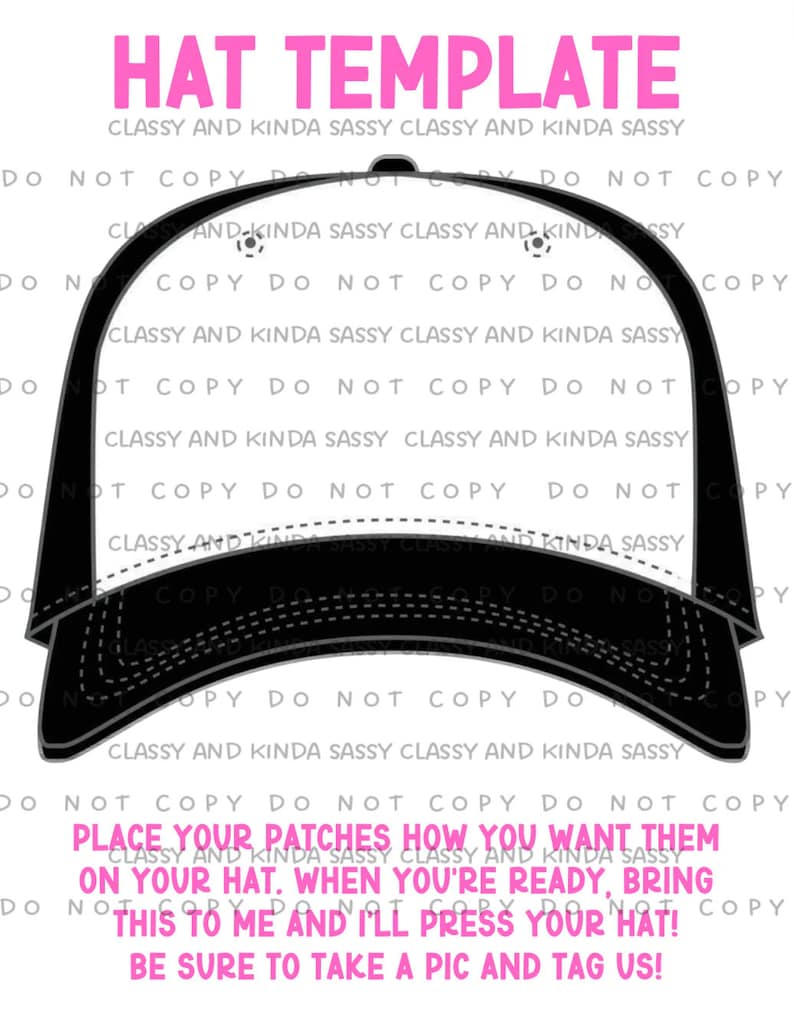 Trucker Hat Template Digital Image PNG - Etsy