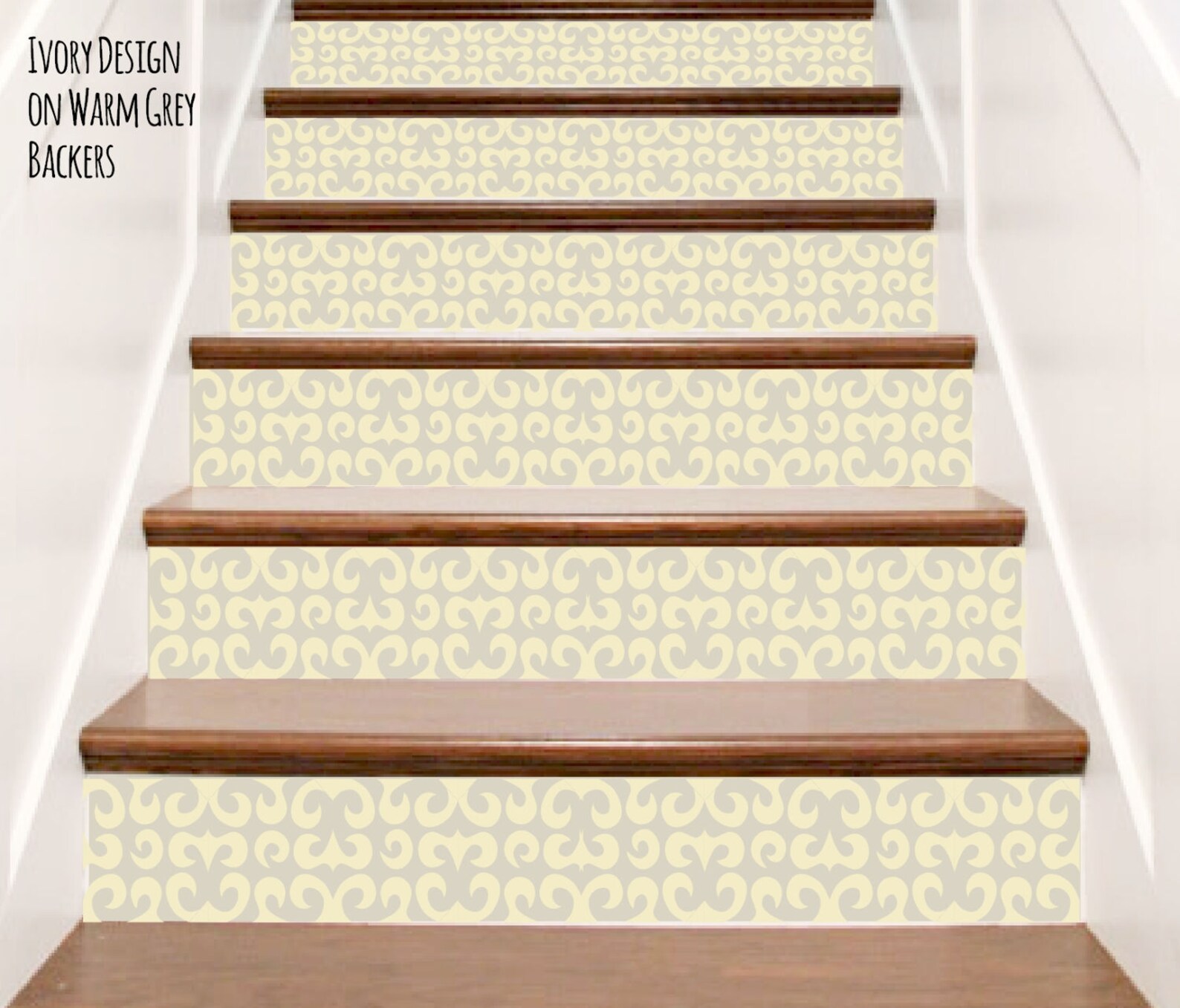 Vinyl Stair Decals Riser 'Tiles' . Staircase Decal Etsy