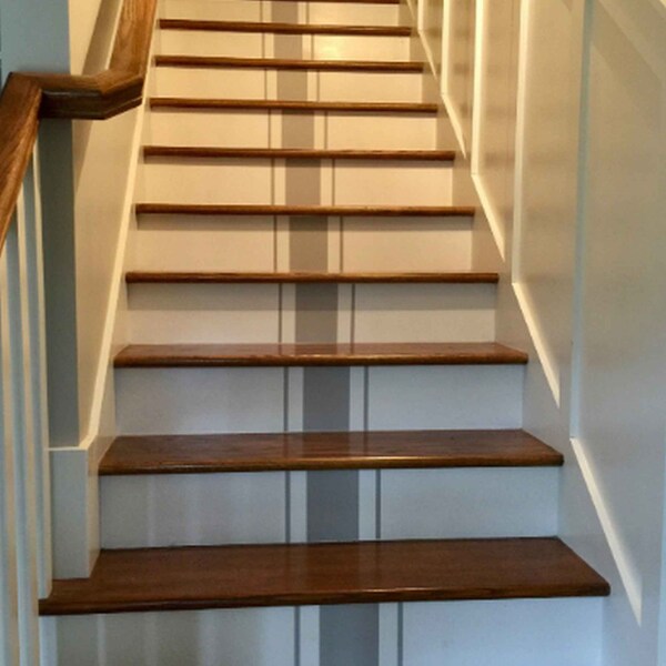 Stripe Vinyl Trap stickers . Cut To Your Riser Hoogte en Kleur Keuze - Prijs is Per Sticker . Peel en Stick Lijm stickers