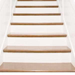 Vinyl Stair Riser Decals . Solid with No Design Adhesive Stickers . Custom Cut to Your Sizes, Color
