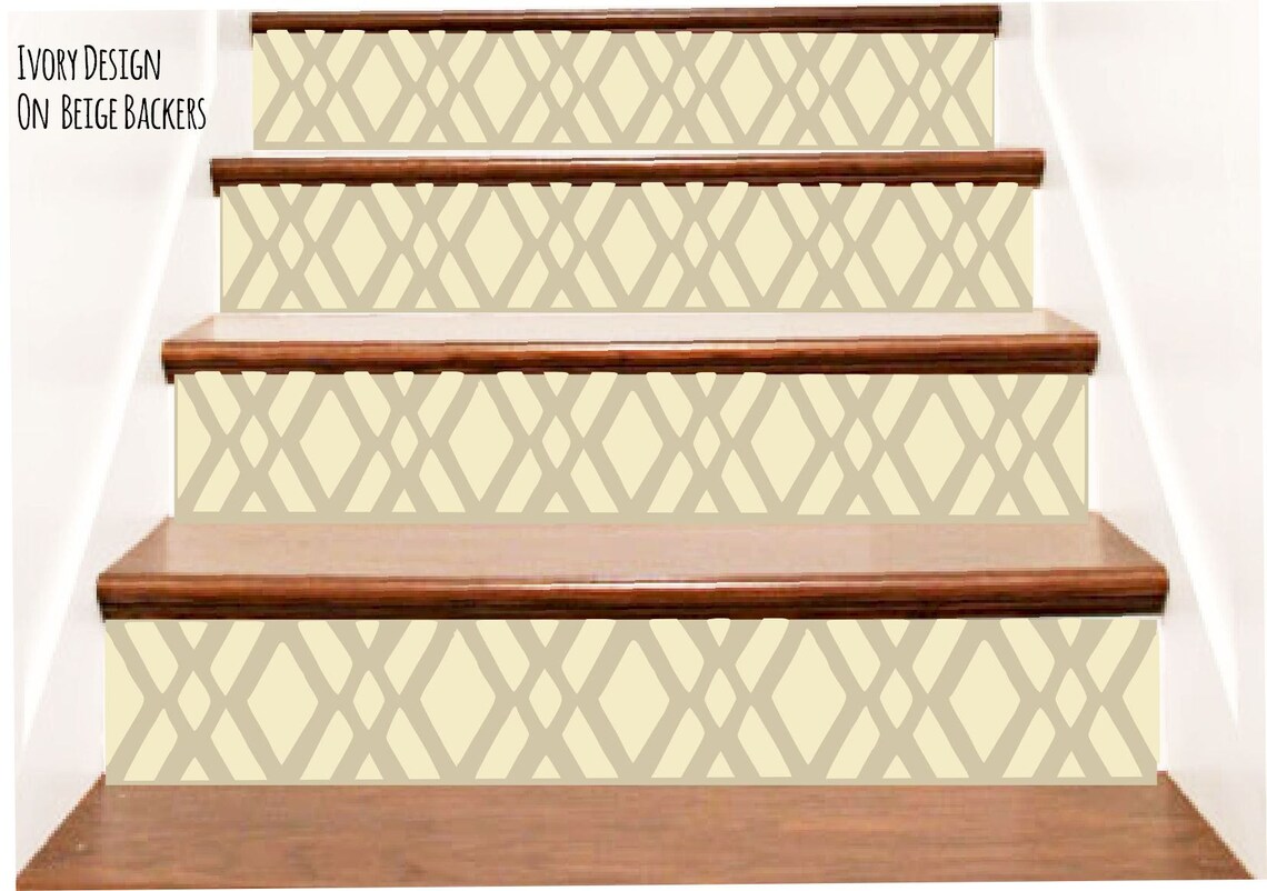 Decorative Vinyl Stair Riser Decals . Cut to Your Size and Etsy