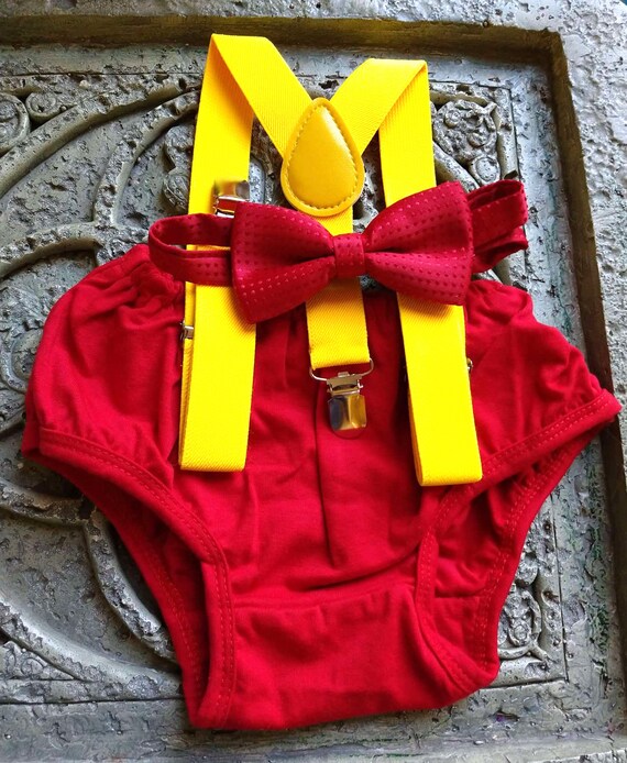red yellow outfit