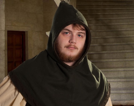 The Huntsman's Hood for LARP, Roleplaying, Adventure, Fantasy, Renaissance, Medieval Custom created for you.