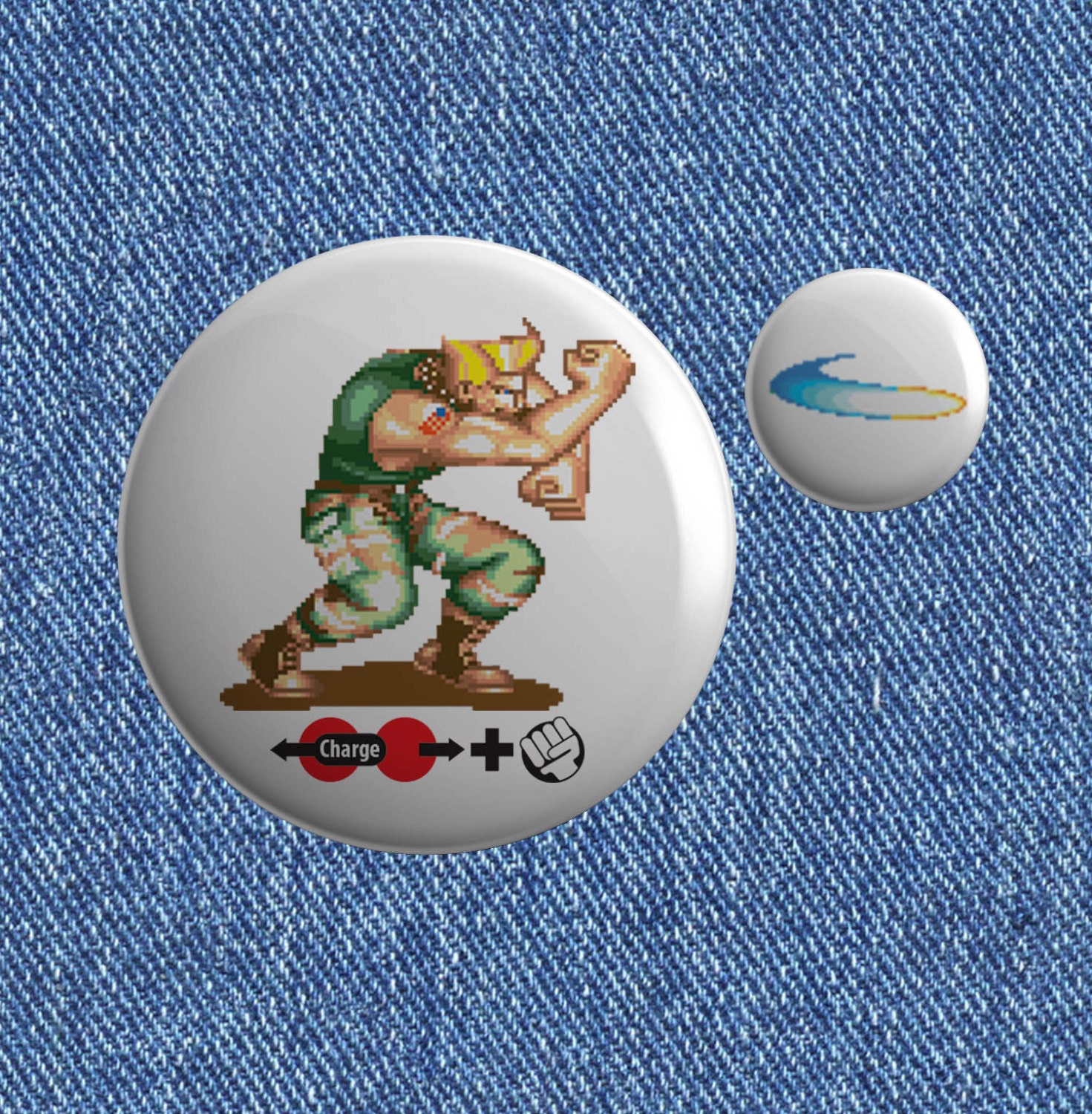 Street Fighter guile Special Move Button Set 