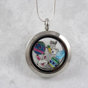 I Love Easter floating charm locket necklace or pick 4 charms