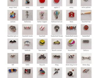 Floating charms A-Br for floating charm lockets