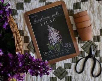 LILAC Heirloom Seed Co. Slate {spring, Home Decor}