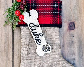 Personalized Pet Stocking | Pet Stocking | Fur Baby Stocking Tag | Animal Tag | Dog Tag | Cat Stocking