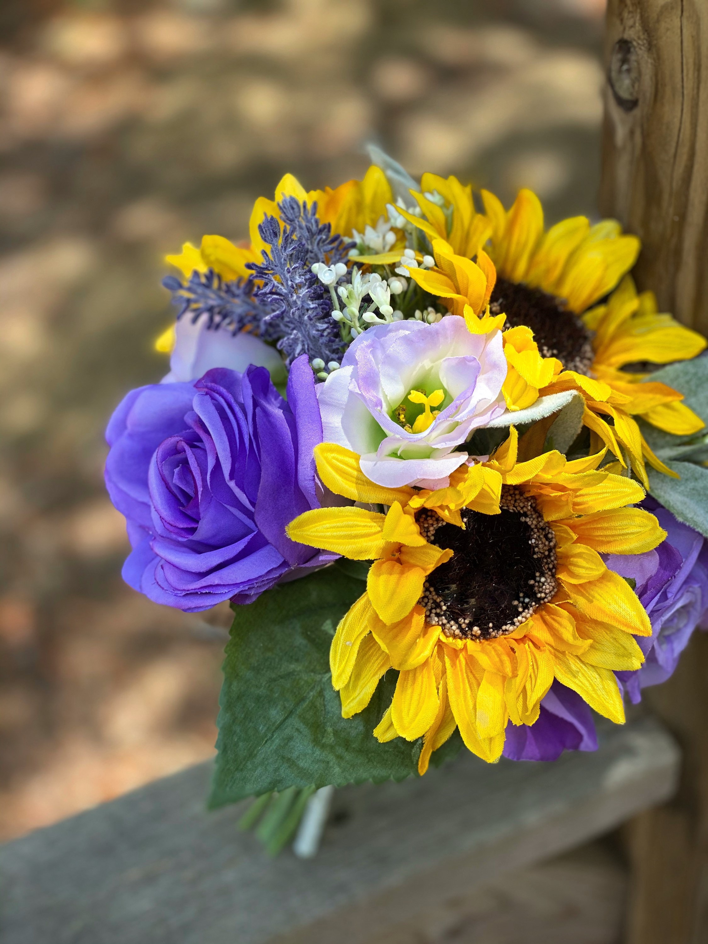 Sunflower Bouquet Purple Sunflower Bouquet Sunflower and | Etsy
