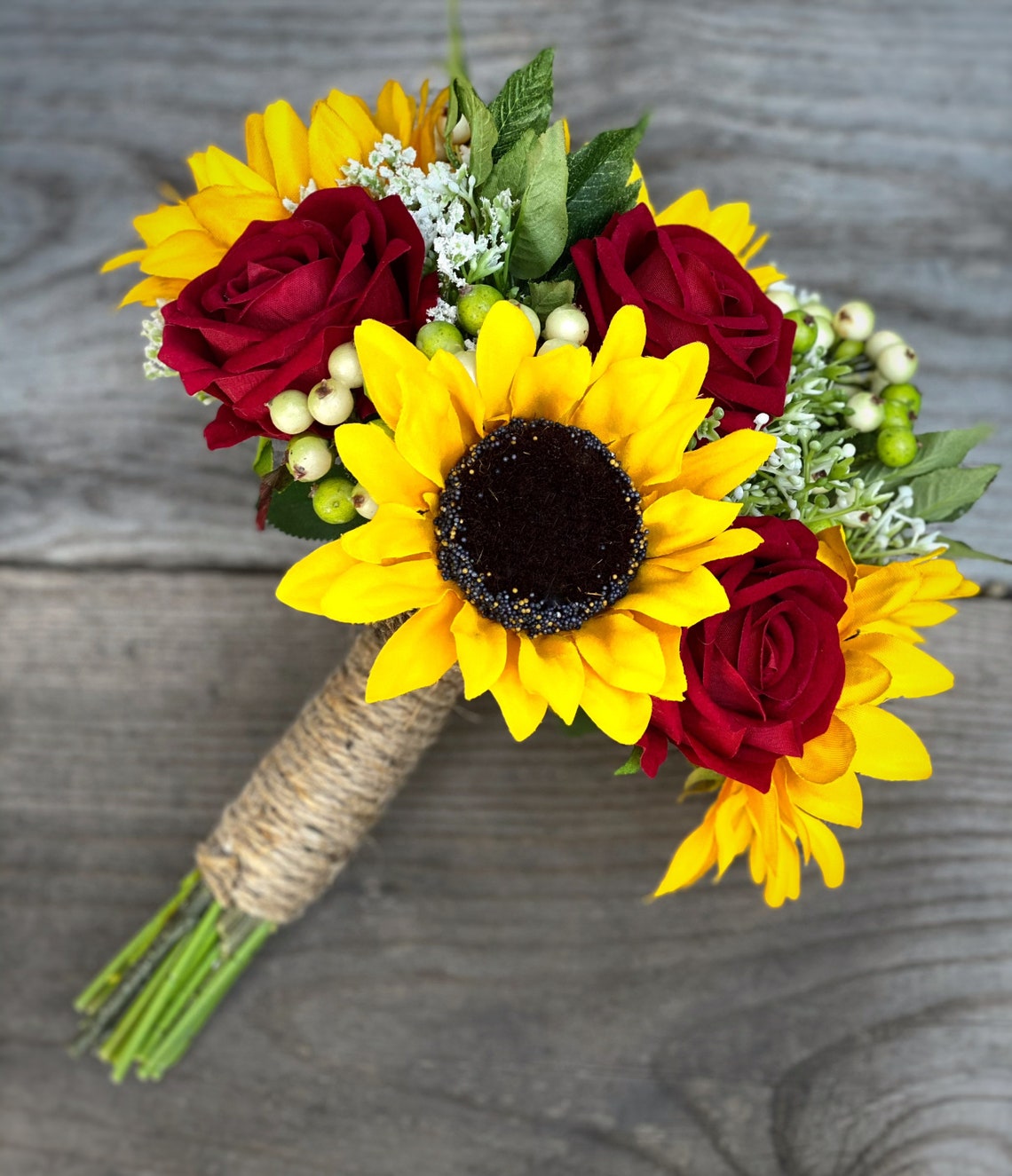 Sunflower Bouquet Sunflower Rose Bouquet Red Rose Bouquet Etsy Australia