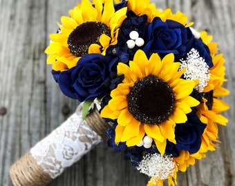 Navy Sunflower Bouquet, Navy and Sunflower Bouquet, Sunflower Bouquet, Sunflower and Rose Bouquet - Etsy Navy Sunflower Bouquet, Navy and Sunflower Bouquet, Sunflower Bouquet, Sunflower and Rose Bouquet - Etsy