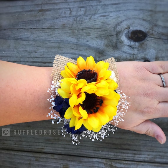 sunflower corsage