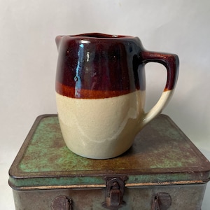 Stoneware Vase - Vintage Pitcher - Primitive Pottery