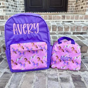 Sac à dos cheval Jane Marie, cartable personnalisé, cartable, nom monogramme, ferme, cartable préscolaire, best-seller