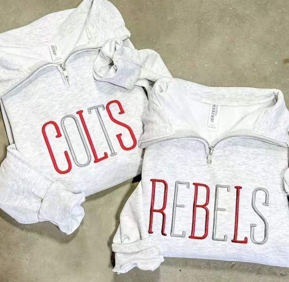 Personalized Game Day Quarter Zip, Unisex Pullover, Personalized Monogram, Best Seller 2025, Monogram, Custom Monogram, Football half zip