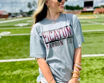 Diagonal Lines School Mascot Granite Graphic Tee #41, Back To School, Custom School Tee, First Day Of School, School Design, Best Seller