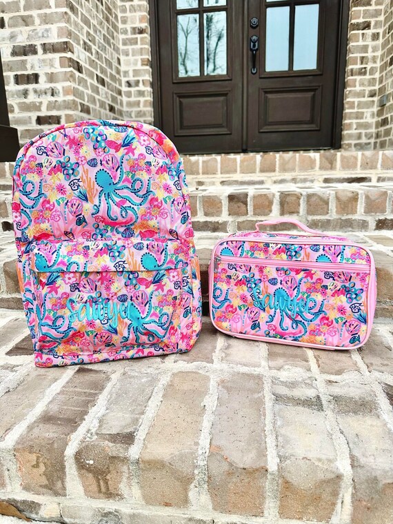 Jane Marie Ocean Jungle Jane Marie Personalized Backpack Personalized Book Bag Diaper Bag Farmhouse Preschool Bookbag Girl Bag Etsy