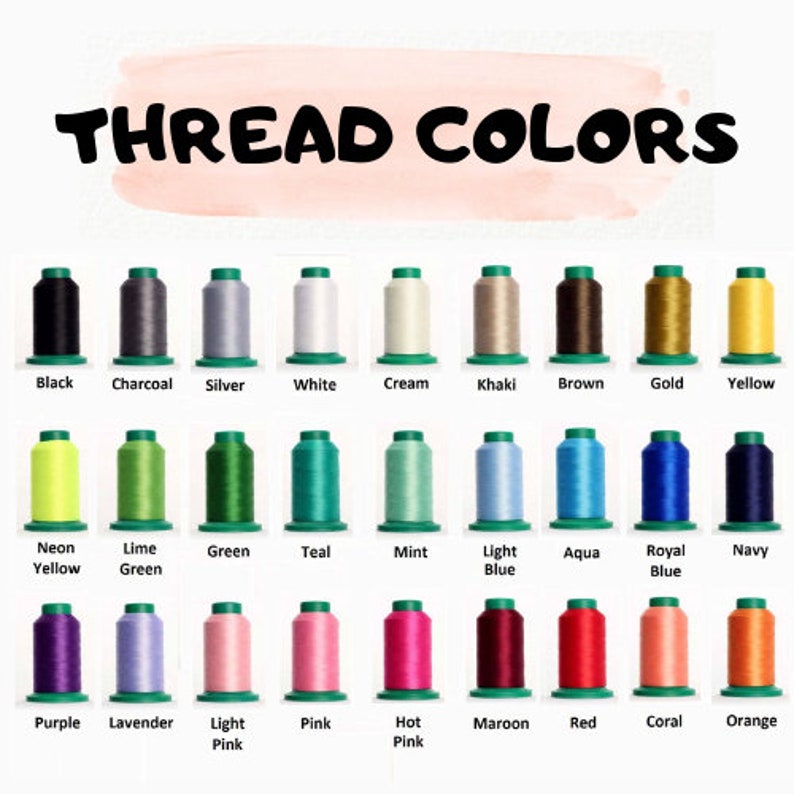 Peut inclure: Image pr&eacute;sentant une vari&eacute;t&eacute; de couleurs de fil, notamment noir, charbon, argent, blanc, cr&egrave;me, kaki, marron, or et jaune. D'autres couleurs sont le jaune n&eacute;on, le vert citron, le vert, le sarcelle, la menthe, le bleu clair, l'aqua, le bleu roi et le marine. On trouve aussi du violet, de la lavande, du rose clair, du rose, du rose vif, du bordeaux, du rouge, du corail et de l'orange.