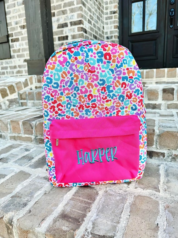 Jane Marie Wild Child Personalized School Bag Book Bag Monogram Name Farmhouse Preschool Bookbag Best Seller Girl Bag Etsy Canada