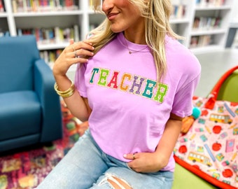 Teacher DTF Graphic Tee, Teacher Graphic, Back To School T-shirt, Teacher Collection