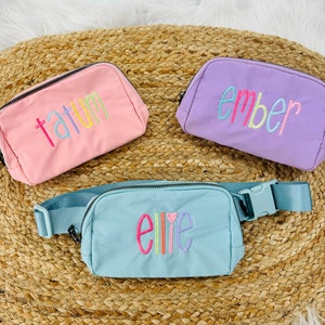Personalized Kids Fanny Pack, Embroidered, Crossbody, Kids Bag, Personalized Kid Item, Monogram, Personalized Fanny Pack