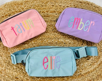 Personalized Kids Fanny Pack, Embroidered, Crossbody, Kids Bag, Personalized Kid Item, Monogram, Personalized Fanny Pack