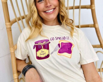 Go Spread It DTF Graphic Tee, Christian Graphic, DTF T-shirt, Christian Tees