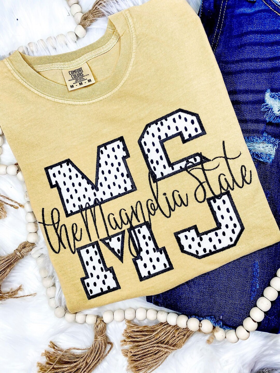 Monogrammed Mississippi State Nickname Shirt State Name Etsy