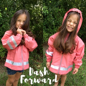 Children's Monogrammed Charles River Rain Jackets, Youth Jacket, Personalized Clothing, Rain, Gift Item, Dash Forward