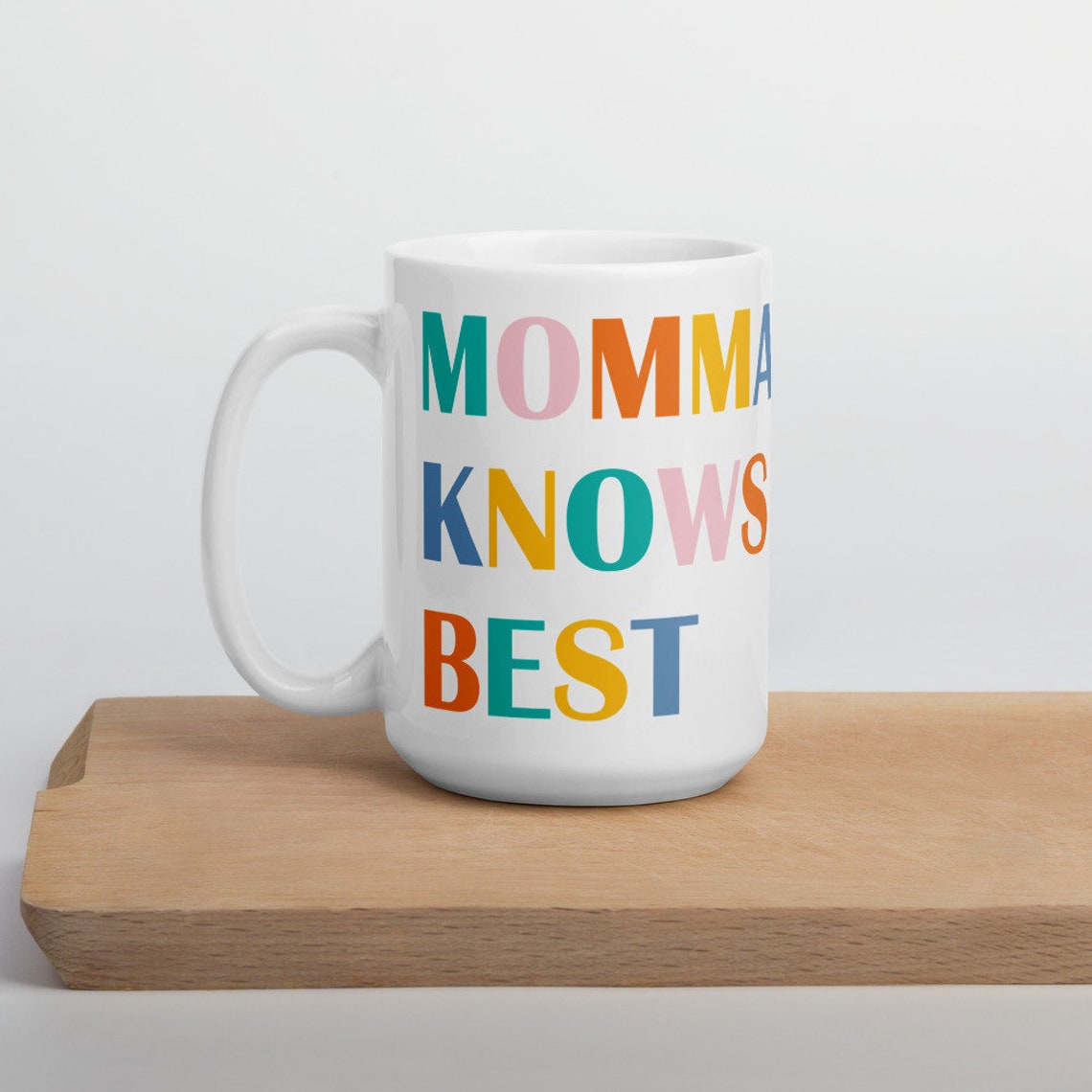 Momma Knows Best Mug Gift for Mom Momma Coffee Cup Mother's Day Ceramic Mug Gift for Her Mom