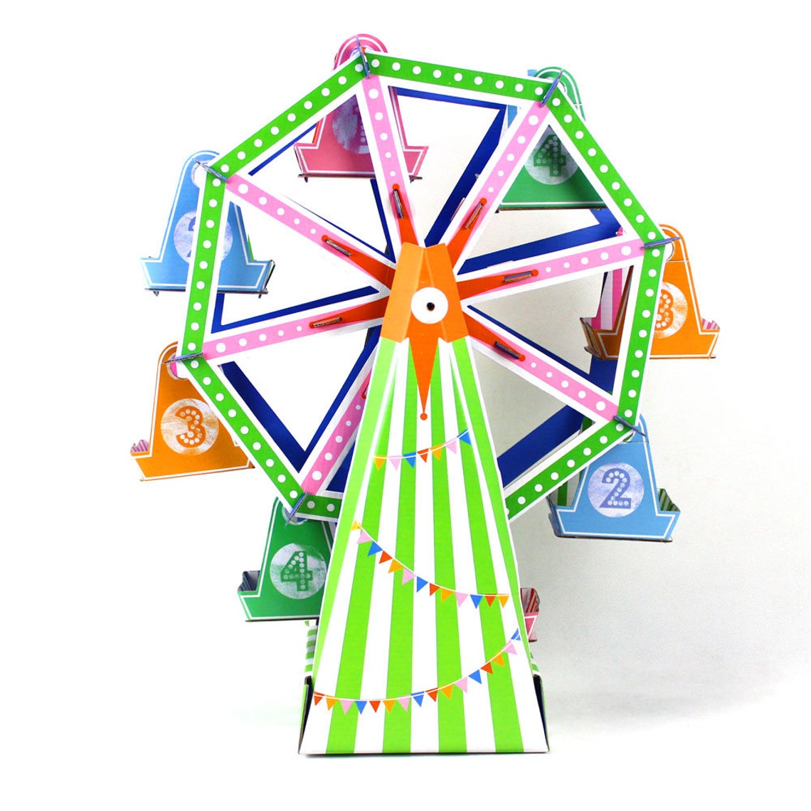 Ferris Wheel Cupcake Stand DIY 8cup Paper Cupcake Stand Cake Etsy