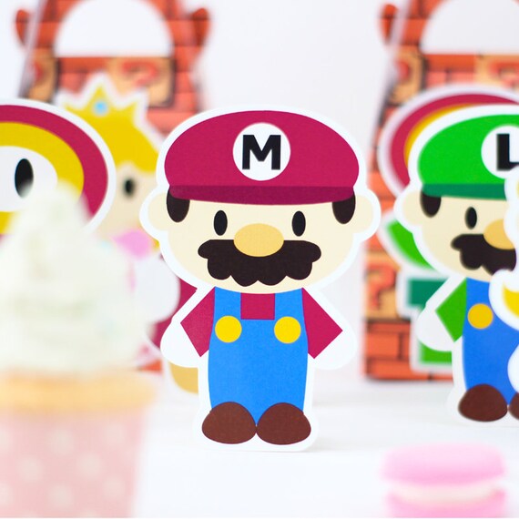 Mario Bros Party Decoration Princess Table Centerpiece Super Etsy