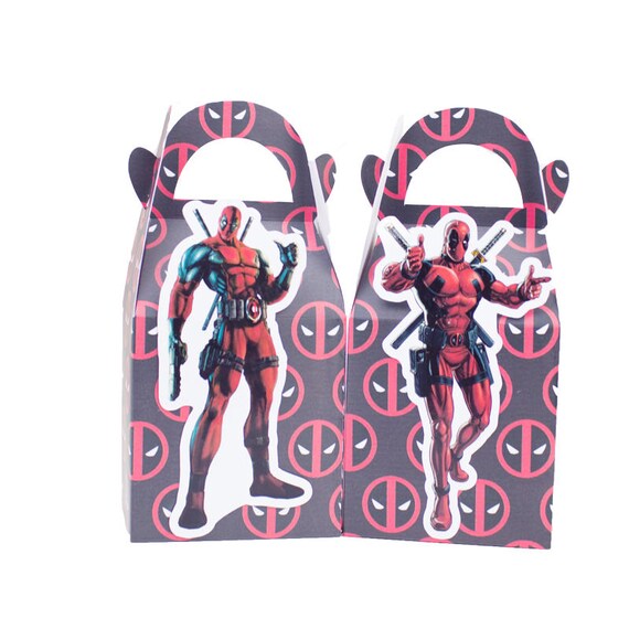 Deadpool Favor Box Candy Box Gift Box Cupcake Box Boy Kids Etsy