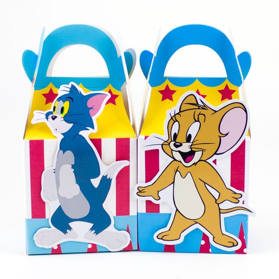 Tom Jerry Favor Box Candy Box Gift Box Cupcake Box Boy Kids Etsy