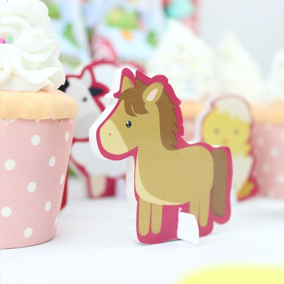 Farm Animal Theme Centerpieces Table Decorations Party Favors Etsy