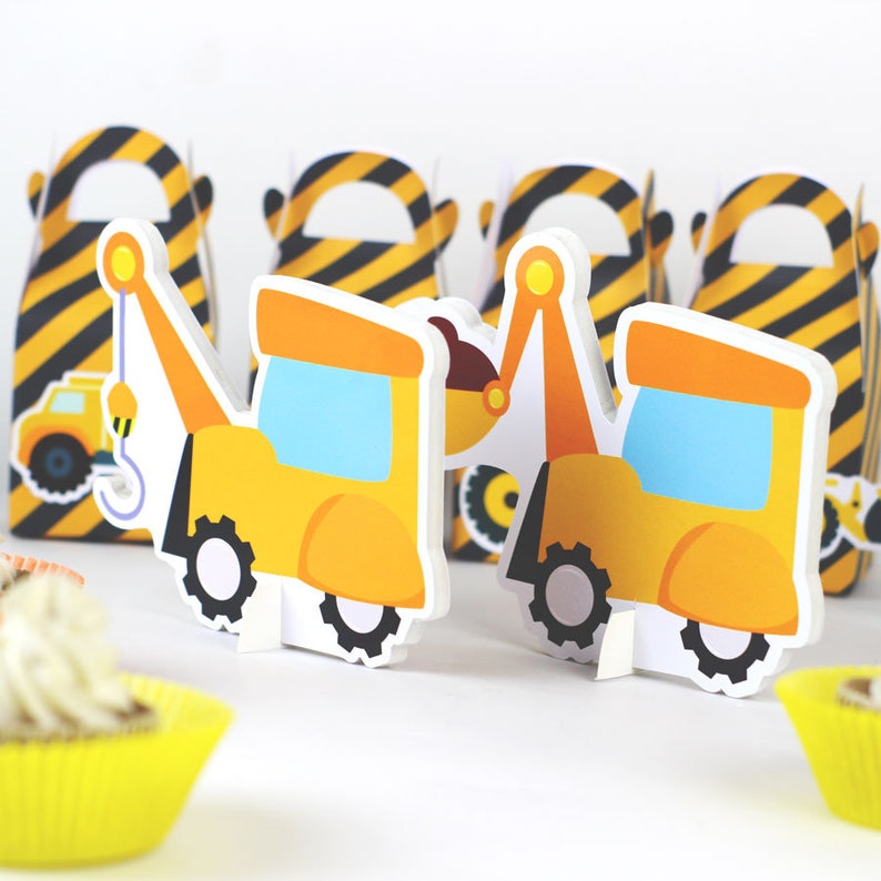 Construction Trucks Table Decoration Trucks Table Centerpiece Kids Construction Birthday Party Decoration Supplies