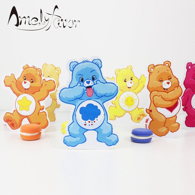 Care Bears Party Decoration Care Bears Table Centerpiece Kids Etsy