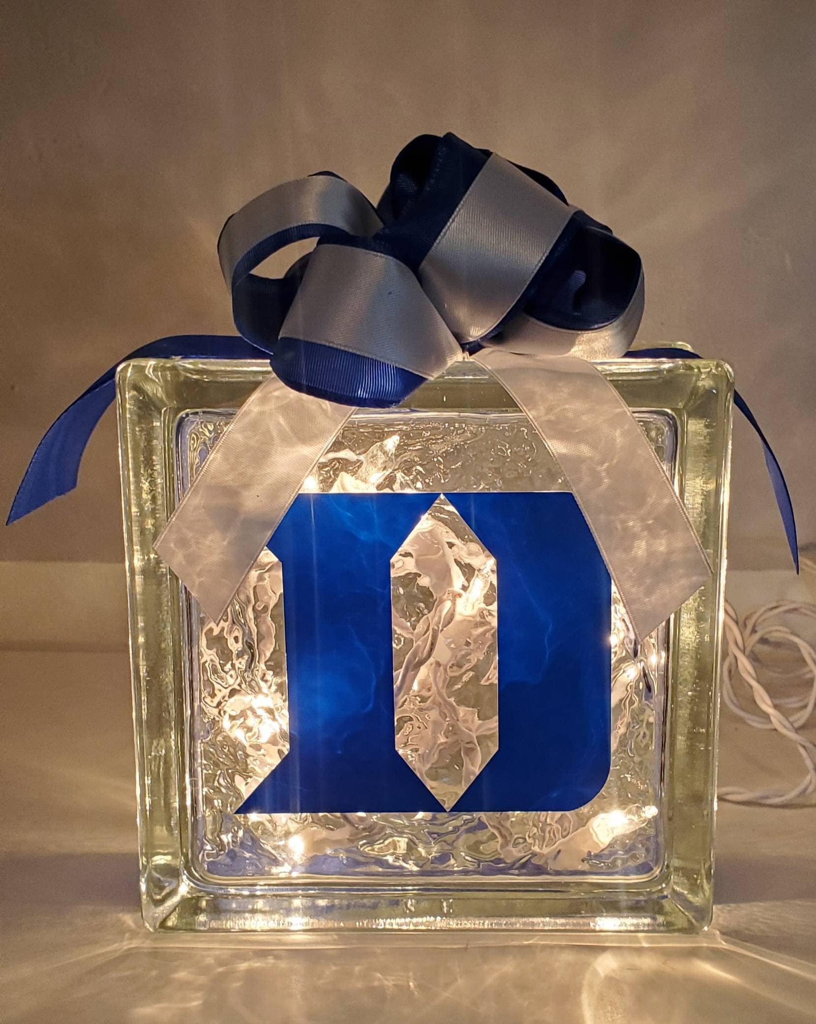 DUKE UNIVERSITY Lighted Glass Block Nightlight or Decoration - Etsy
