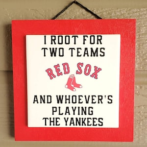 Boston Red Sox Decor | Red Sox Ceramic Tile Sign