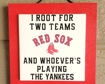 Boston Red Sox Decor | Red Sox Ceramic Tile Sign