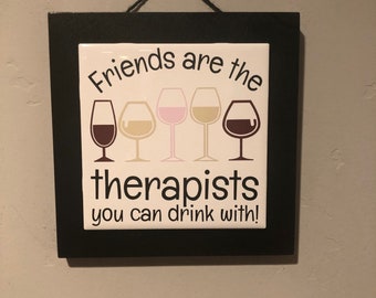Wine Ceramic Tile Sign | Wine Decor