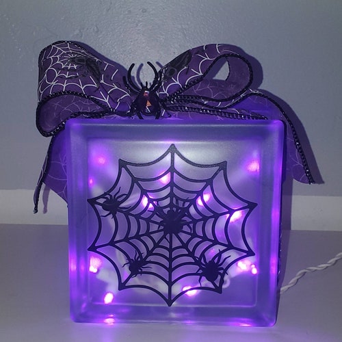 Glass Block Glass Block With Lights Christmas Gift Lighted Etsy